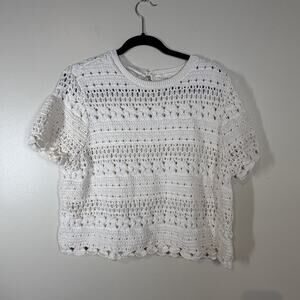 Crochet Summer Top Women’s Size XXL Boho Hippie Music Festival Beach